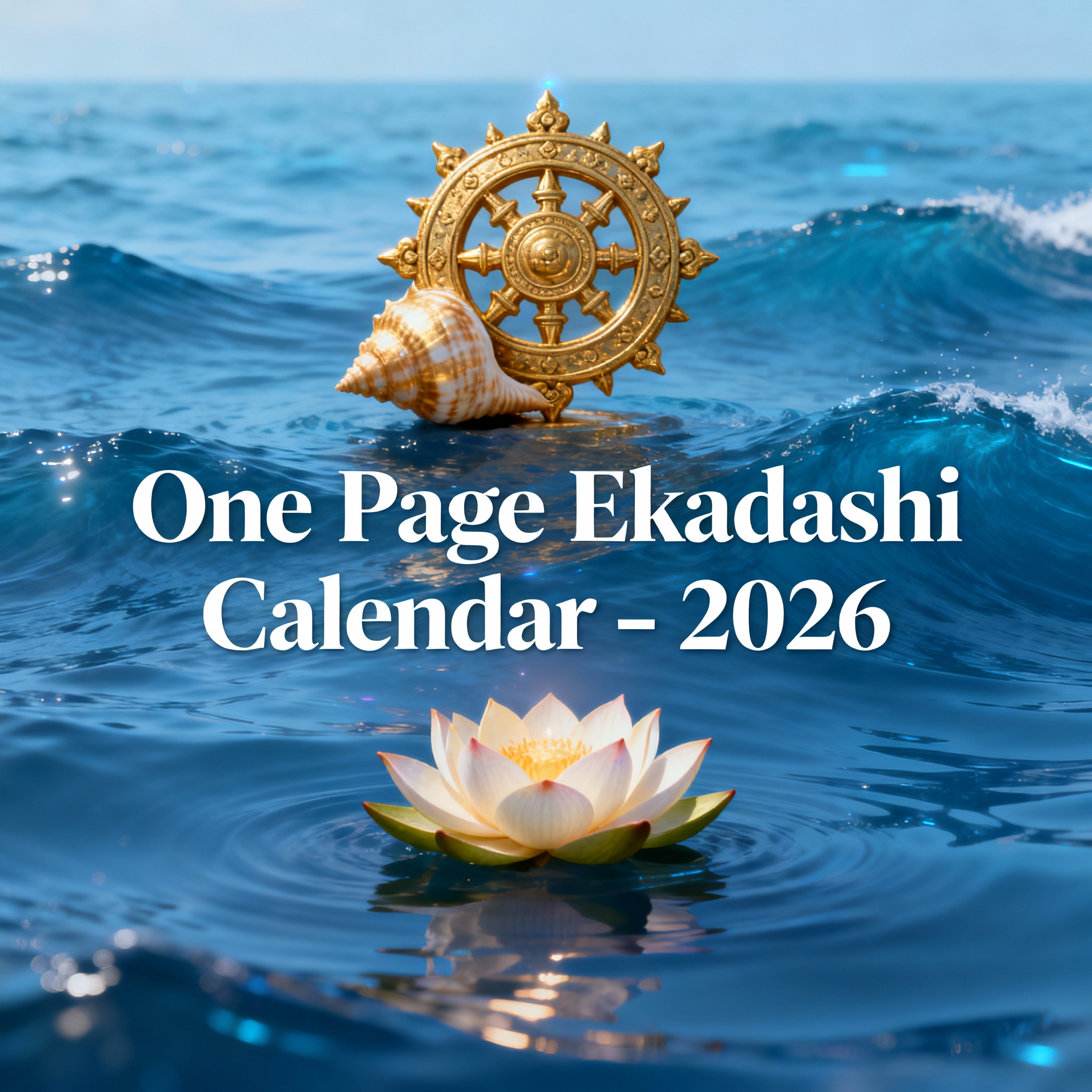 One Page Ekadashi Calendar – 2026