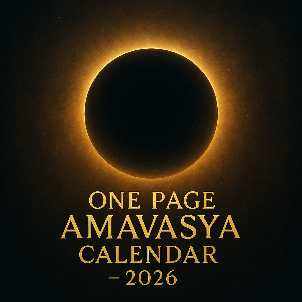 One Page Amavasai Calendar – 2026